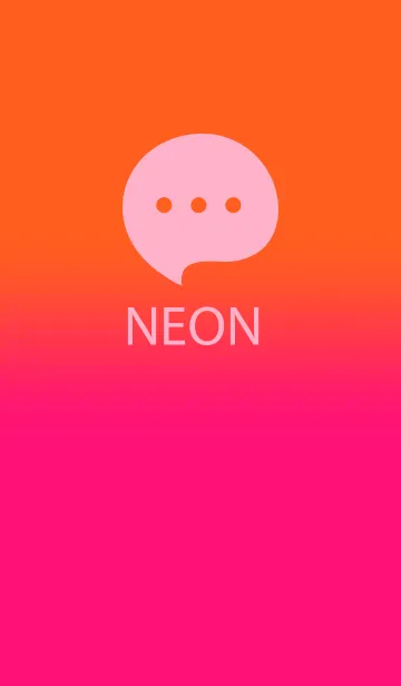 [LINE着せ替え] Neon Orange & Neon Pink V5 (JP)の画像1