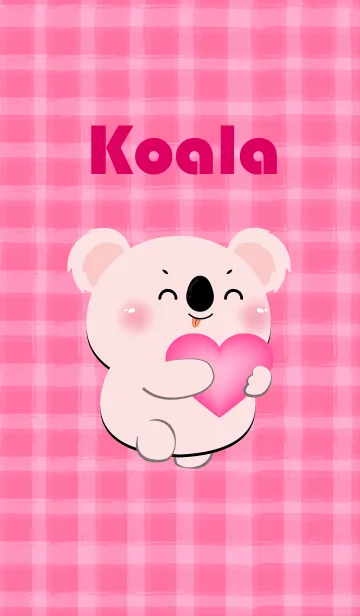 [LINE着せ替え] Simple Pink Koala and Pink Theme (JP)の画像1
