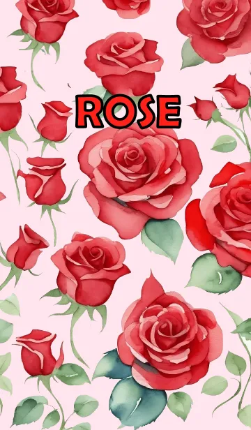 [LINE着せ替え] Red Rose Flower Theme (JP)の画像1