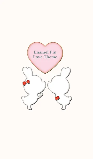 [LINE着せ替え] Enamel Pin LOVE Pair 56の画像1