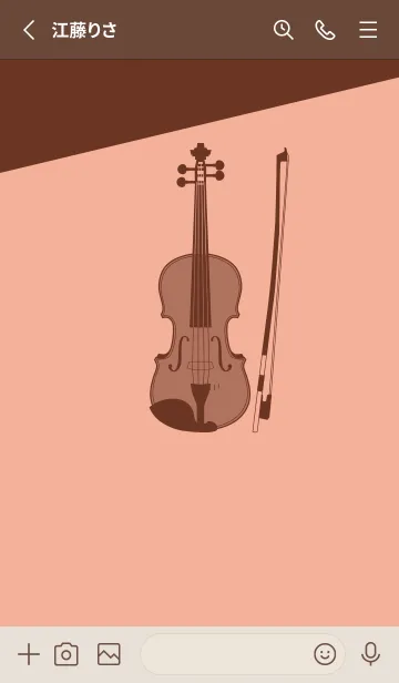 [LINE着せ替え] Violin CLR 一斤染の画像2