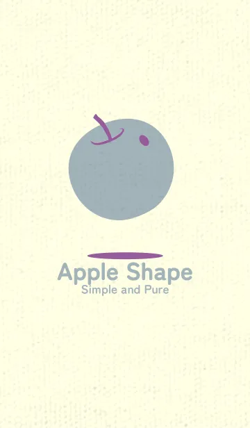 [LINE着せ替え] りんご型のきせかえ カンパヌラパープルの画像1