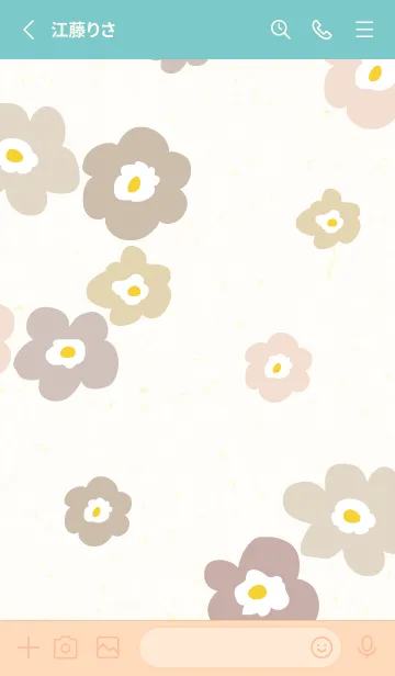 [LINE着せ替え] 6色の花輪28の画像2