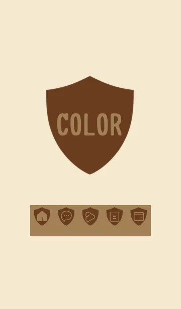 [LINE着せ替え] beige color Y30の画像1