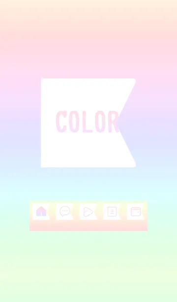 [LINE着せ替え] bw color rainbow O02の画像1