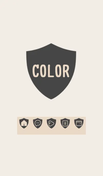 [LINE着せ替え] brown color Y27の画像1