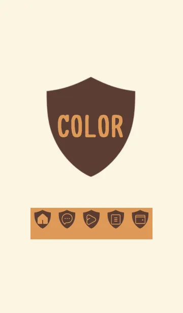 [LINE着せ替え] brown color Y30の画像1