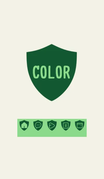 [LINE着せ替え] green color Y51の画像1