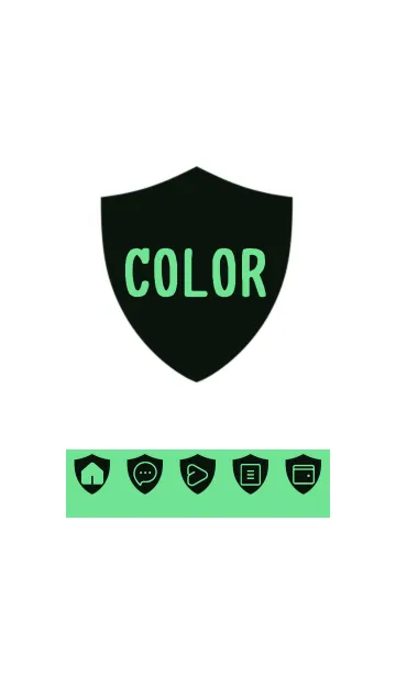 [LINE着せ替え] green color Y52の画像1