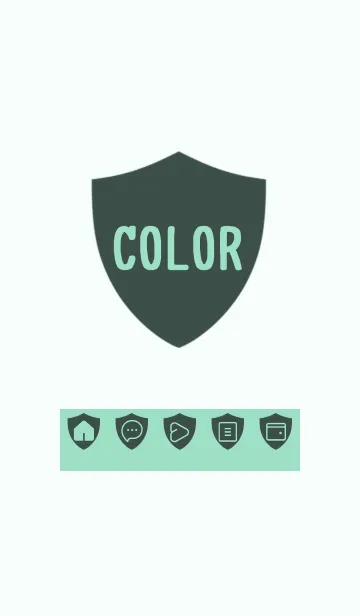 [LINE着せ替え] green color Y55の画像1