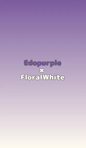 [LINE着せ替え] 江戸紫★フローラルホワイト.TKCの画像1