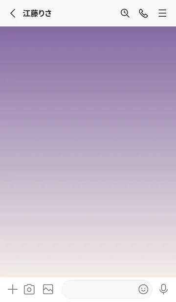 [LINE着せ替え] 江戸紫★フローラルホワイト.TKCの画像2