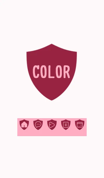 [LINE着せ替え] pink color Y29の画像1