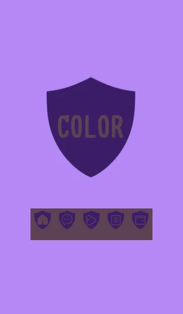 [LINE着せ替え] purple color Y26の画像1