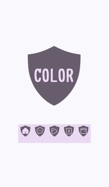 [LINE着せ替え] purple color Y27の画像1