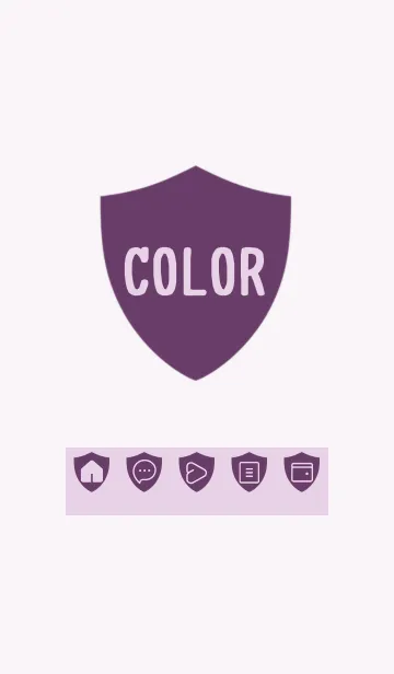 [LINE着せ替え] purple color Y28の画像1