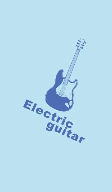 [LINE着せ替え] ELECTRIC GUITAR CLR ベビーブルーの画像1