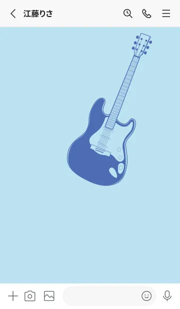 [LINE着せ替え] ELECTRIC GUITAR CLR ベビーブルーの画像2