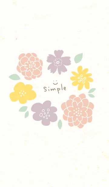 [LINE着せ替え] 3色の花輪7の画像1