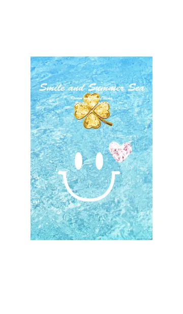[LINE着せ替え] 夏の海 運気UP！！✨Smile Summer Sea♡の画像1