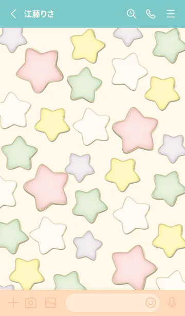 [LINE着せ替え] Enamel Pin Candy Star 74の画像2