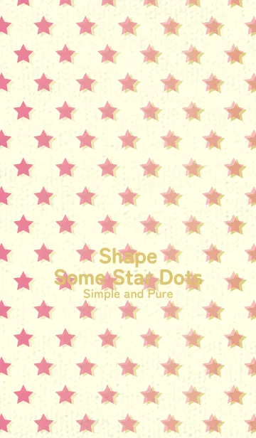 [LINE着せ替え] 星のドッドきせかえ ローズレッドの画像1