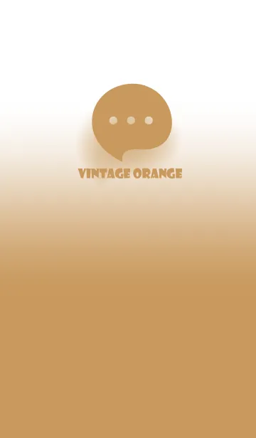 [LINE着せ替え] Vintage Orange & White Theme V.4 (JP)の画像1