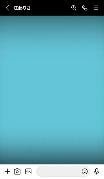 [LINE着せ替え] Sky Blue Neon Theme V4 (JP)の画像2