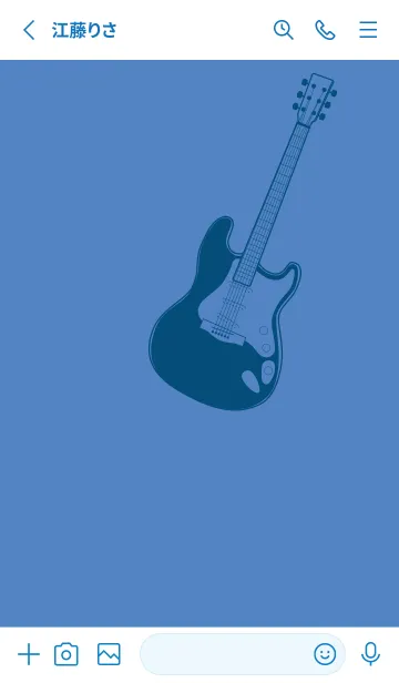 [LINE着せ替え] ELECTRIC GUITAR CLR 薄群青の画像2
