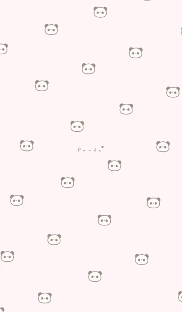 [LINE着せ替え] ぱんだ模様。ピンクの画像1