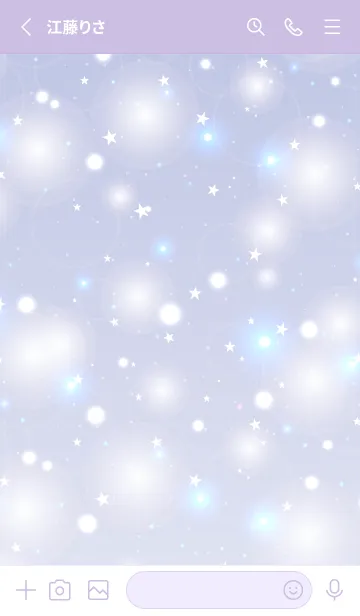 [LINE着せ替え] KIRAKIRA STAR - BLUE 22の画像2