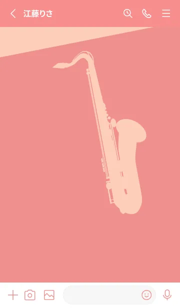 [LINE着せ替え] Saxophone CLR 薄紅の画像2