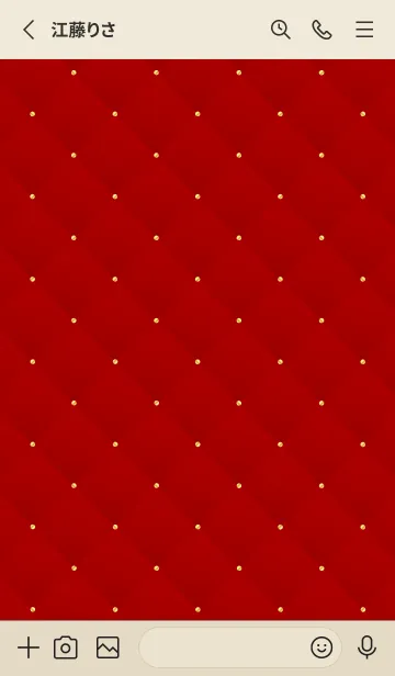[LINE着せ替え] LOVE QUILTING - RED 7の画像2