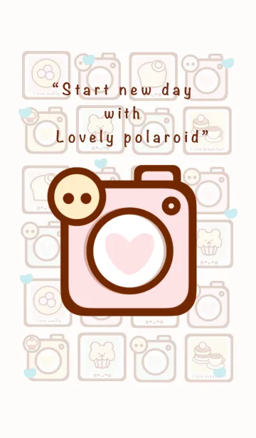 [LINE着せ替え] Lovely pastel polaroid 2の画像1