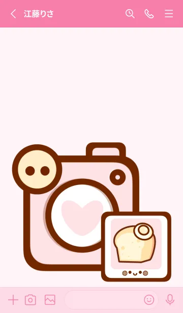 [LINE着せ替え] Lovely pastel polaroid 2の画像2