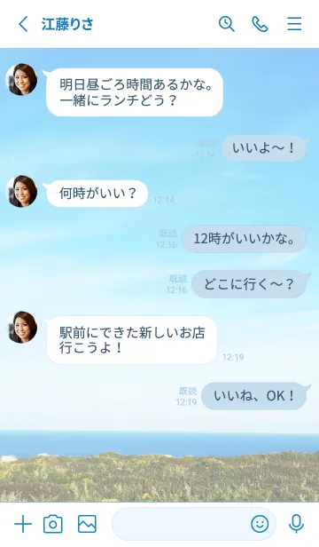 [LINE着せ替え] 空と海と大地と19の画像3