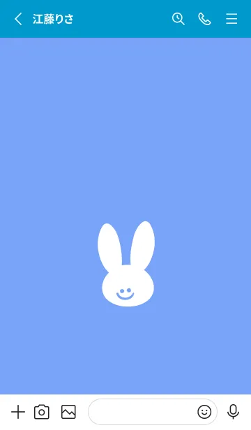 [LINE着せ替え] ホワイト ラビット 160の画像2