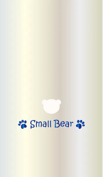 [LINE着せ替え] Small Bear *WHITEGOLD 6*の画像1