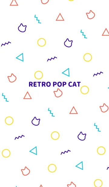 [LINE着せ替え] RETRO POP CAT 5の画像1