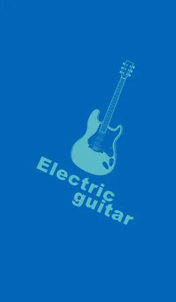 [LINE着せ替え] ELECTRIC GUITAR CLR コバルトブルーの画像1