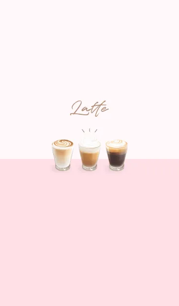 [LINE着せ替え] Latte 001 - 06-04 ピンク Ver.i V.1の画像1