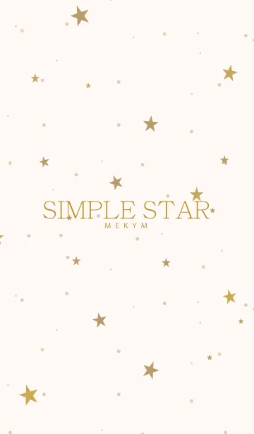 [LINE着せ替え] SIMPLE STAR NATURAL YELLOW.MEKYM 26の画像1