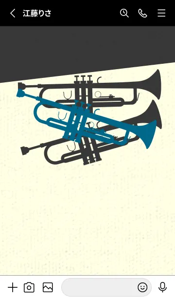 [LINE着せ替え] Trumpet CLR 鴨の羽色の画像2