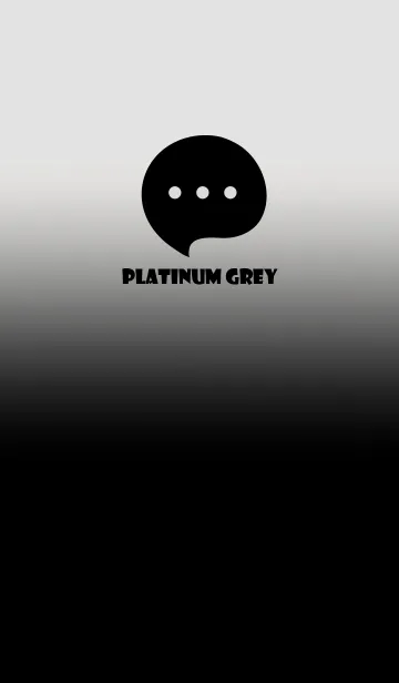 [LINE着せ替え] Black & Platinum Grey Theme V4 (JP)の画像1