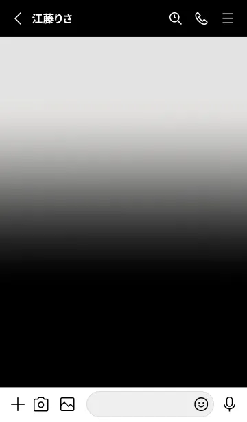 [LINE着せ替え] Black & Platinum Grey Theme V4 (JP)の画像2