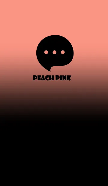 [LINE着せ替え] Black & Peach Pink Theme V4 (JP)の画像1