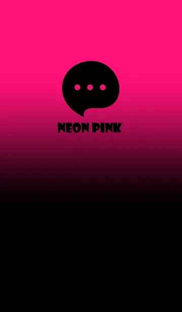 [LINE着せ替え] Black & Neon Pink Theme V4 (JP)の画像1