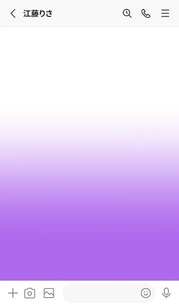 [LINE着せ替え] Orchid Purple & White Theme V.4 (JP)の画像2