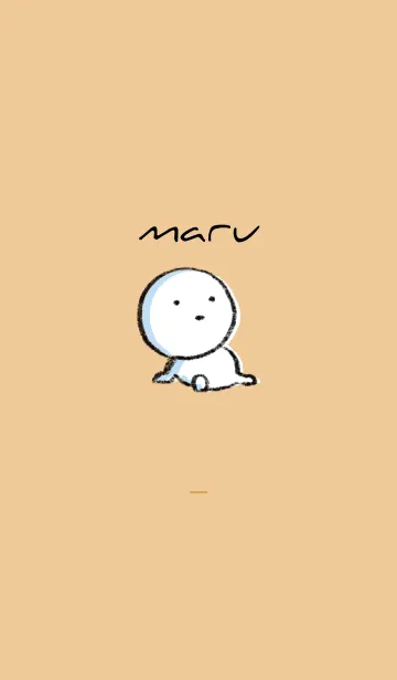 [LINE着せ替え] オレンジ : まる 6の画像1