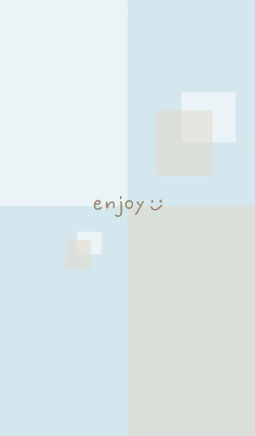 [LINE着せ替え] 白とベージュの四角29の画像1